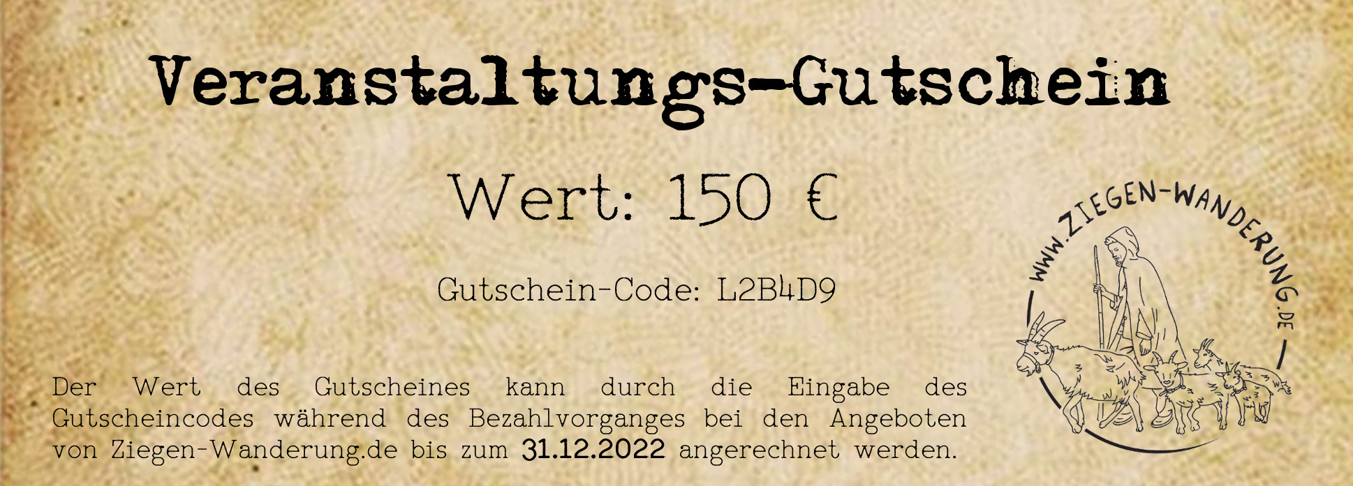 Veranstaltungs-Gutschein